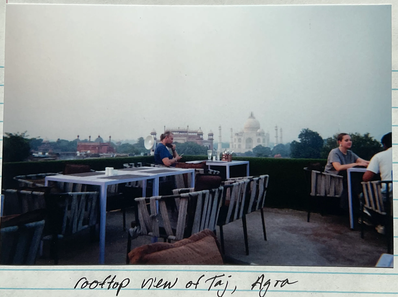 Taj rooftop view