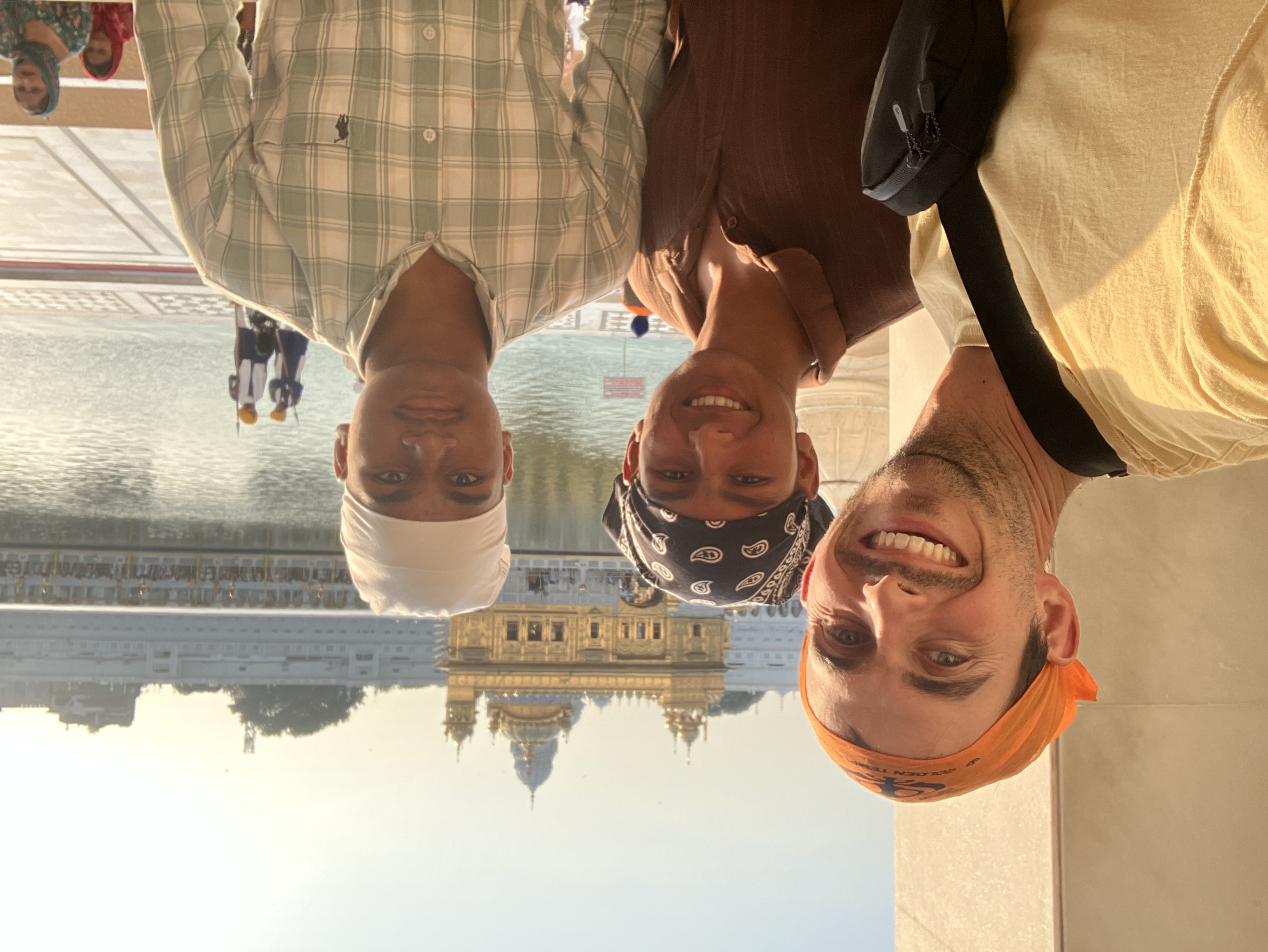 My young guides at the golden temple