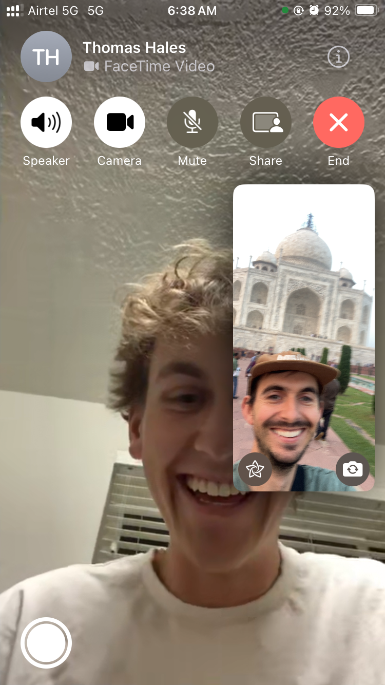 FaceTiming my brother