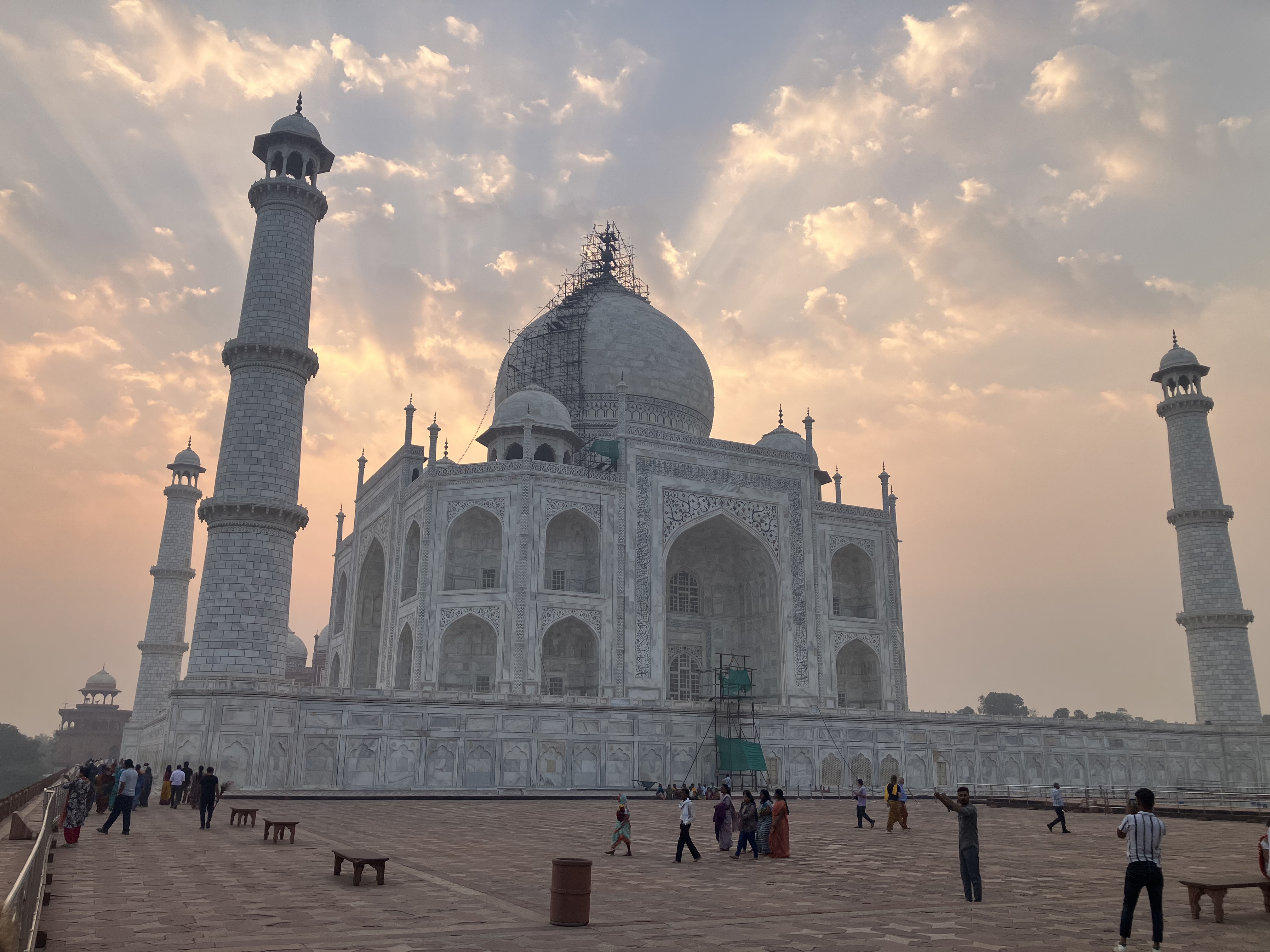 Sunrise at the Taj Mahal