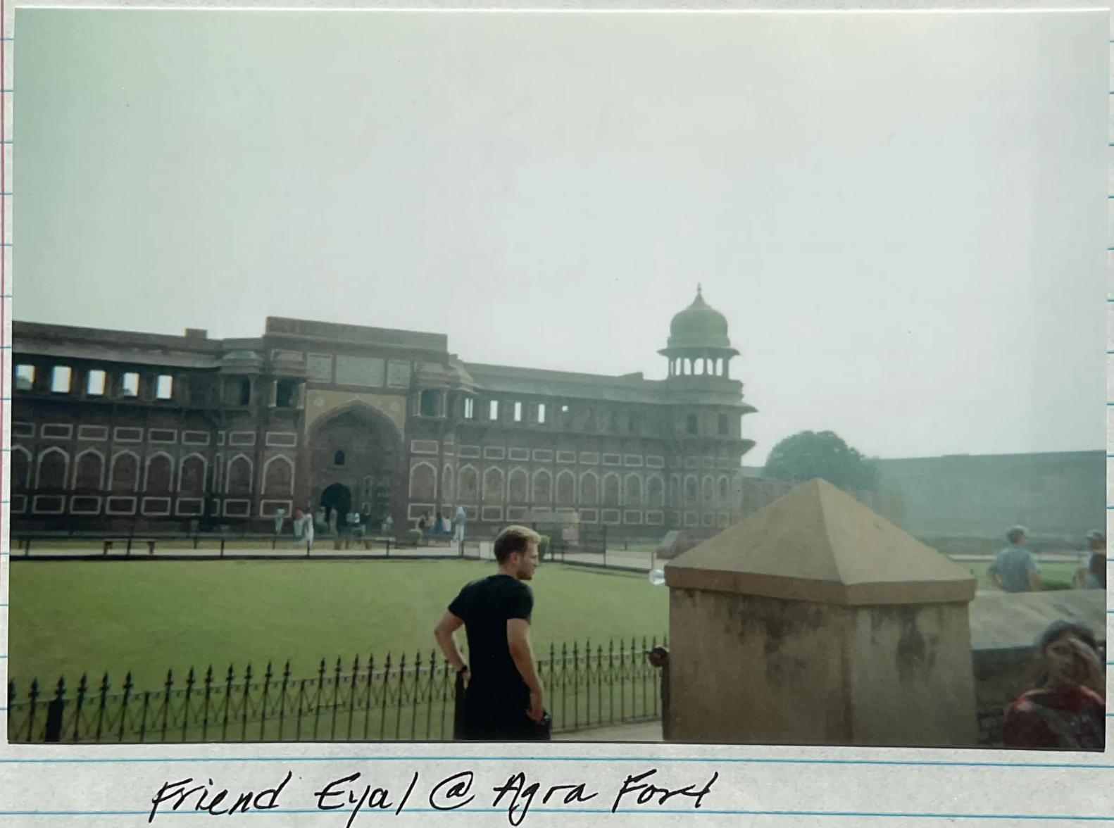 Eyal at Agra fort