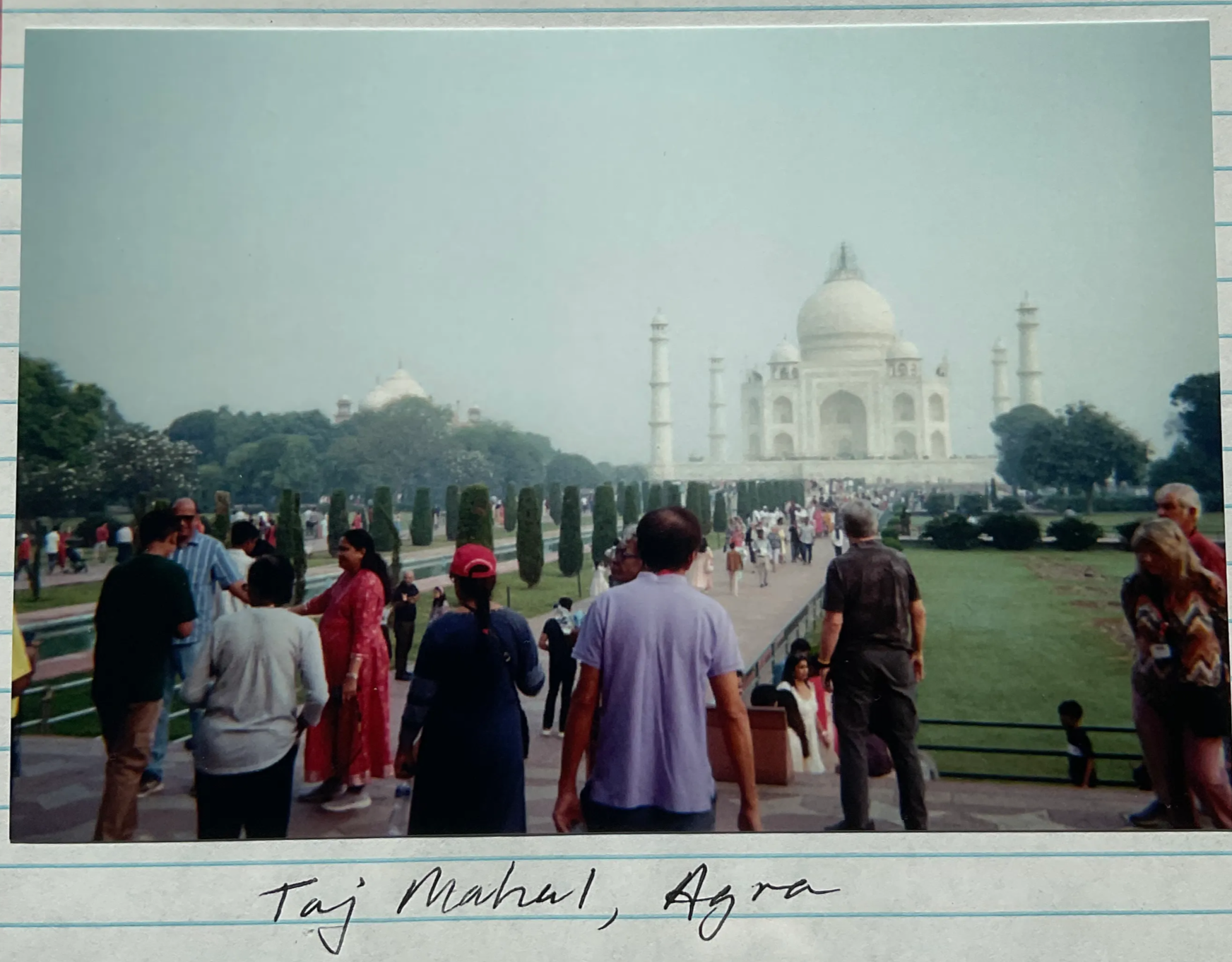 Taj view from front